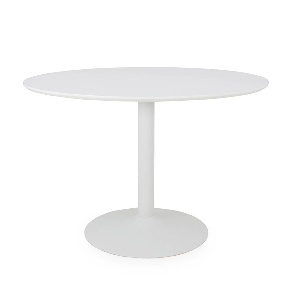Tenzo eetkamertafel Taco, Rond, Wit