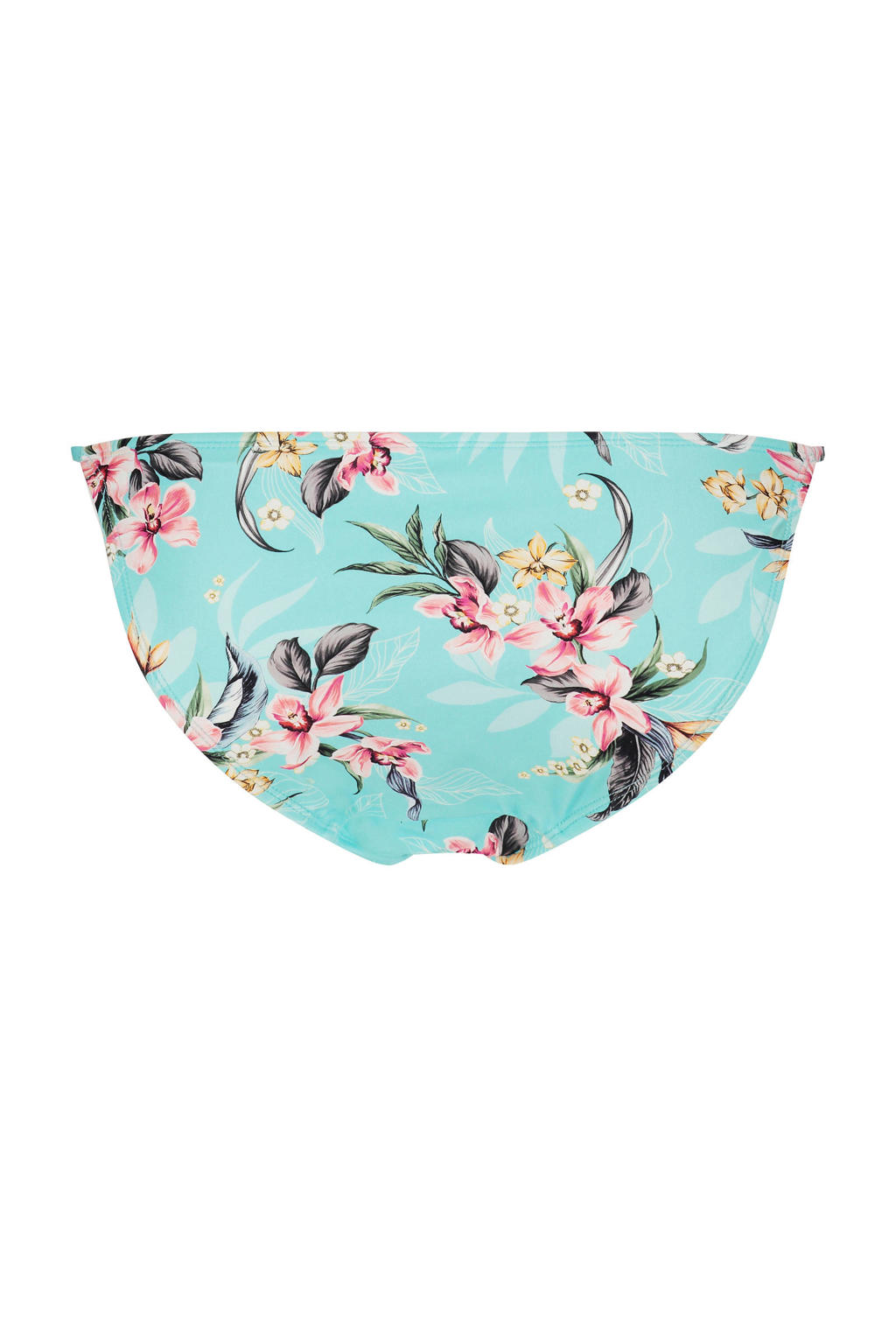 Hunkemöller gebloemd bikinibroekje turquoise wehkamp