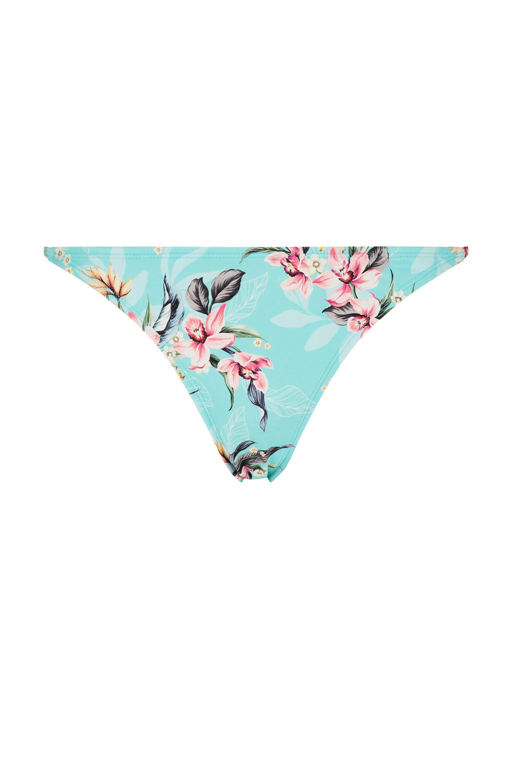 Hunkemöller gebloemd bikinibroekje turquoise wehkamp