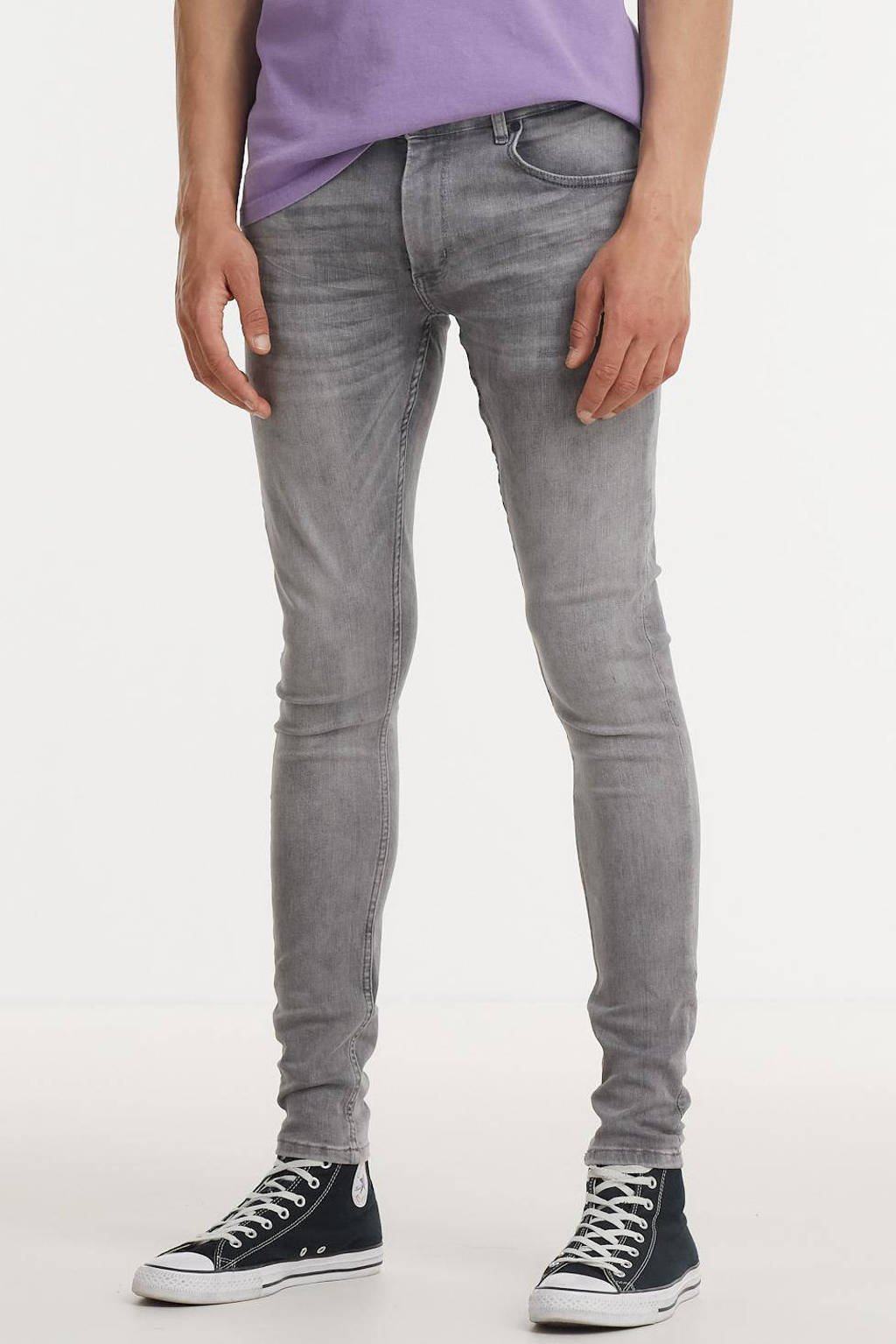 Purewhite skinny jeans The Jone W0170 zwart