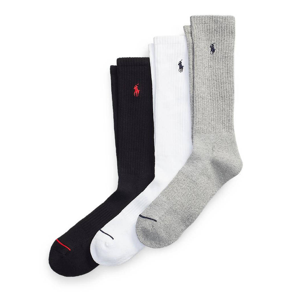 Ralph Lauren sokken CREW ( 3 paar) multi, Multi