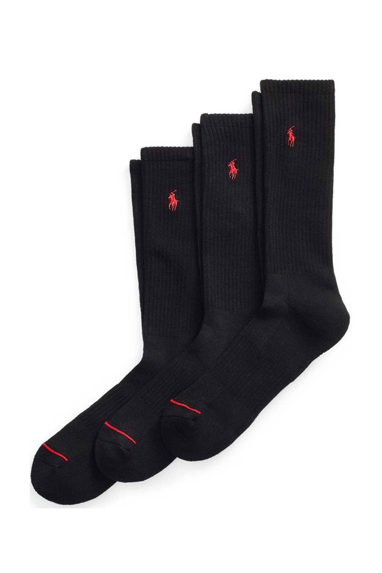 red and white polo socks