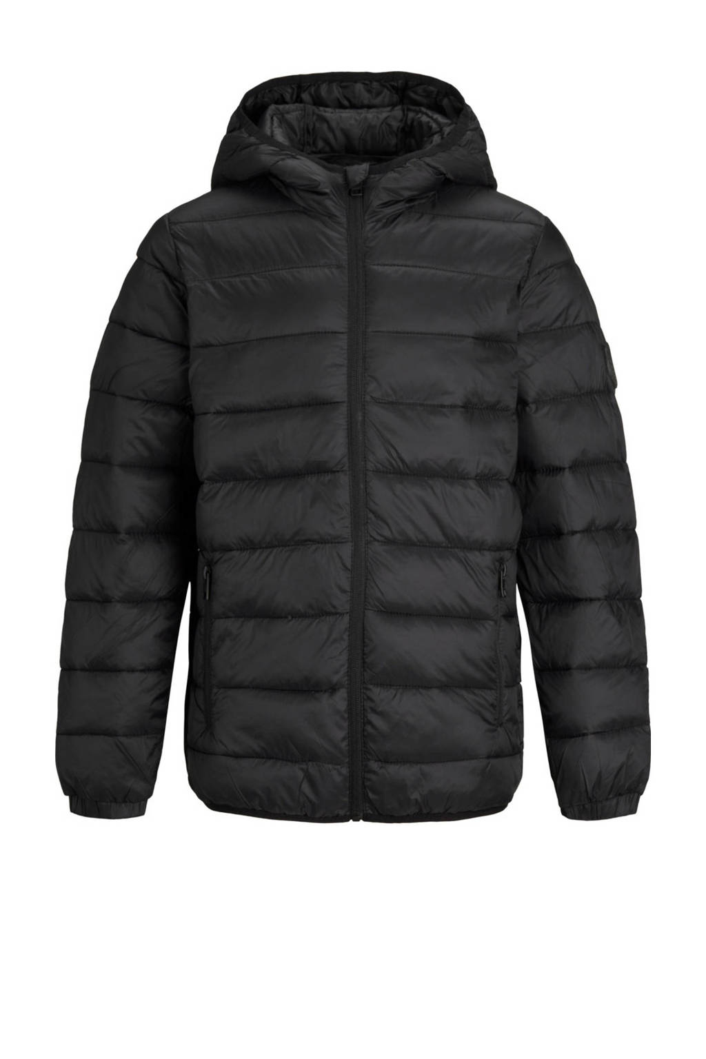 JACK & JONES JUNIOR gewatteerde jas Magic zwart, Zwart