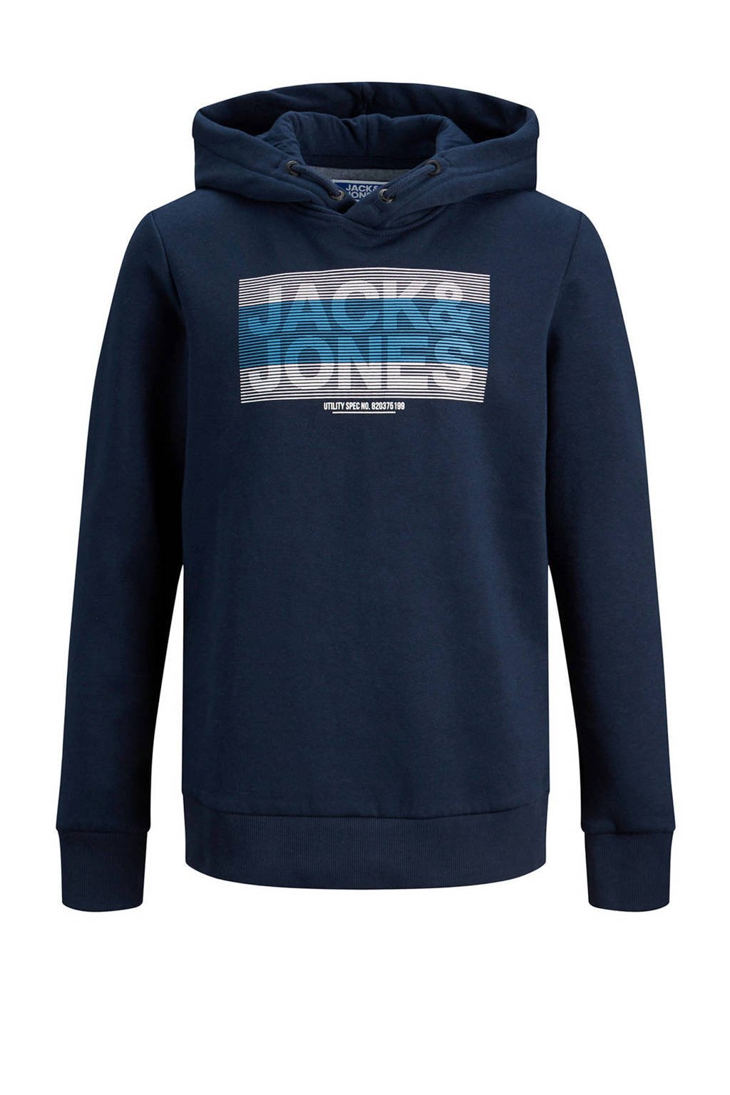 JACK & JONES JUNIOR hoodie Jumbo met logo donkerblauw, Donkerblauw