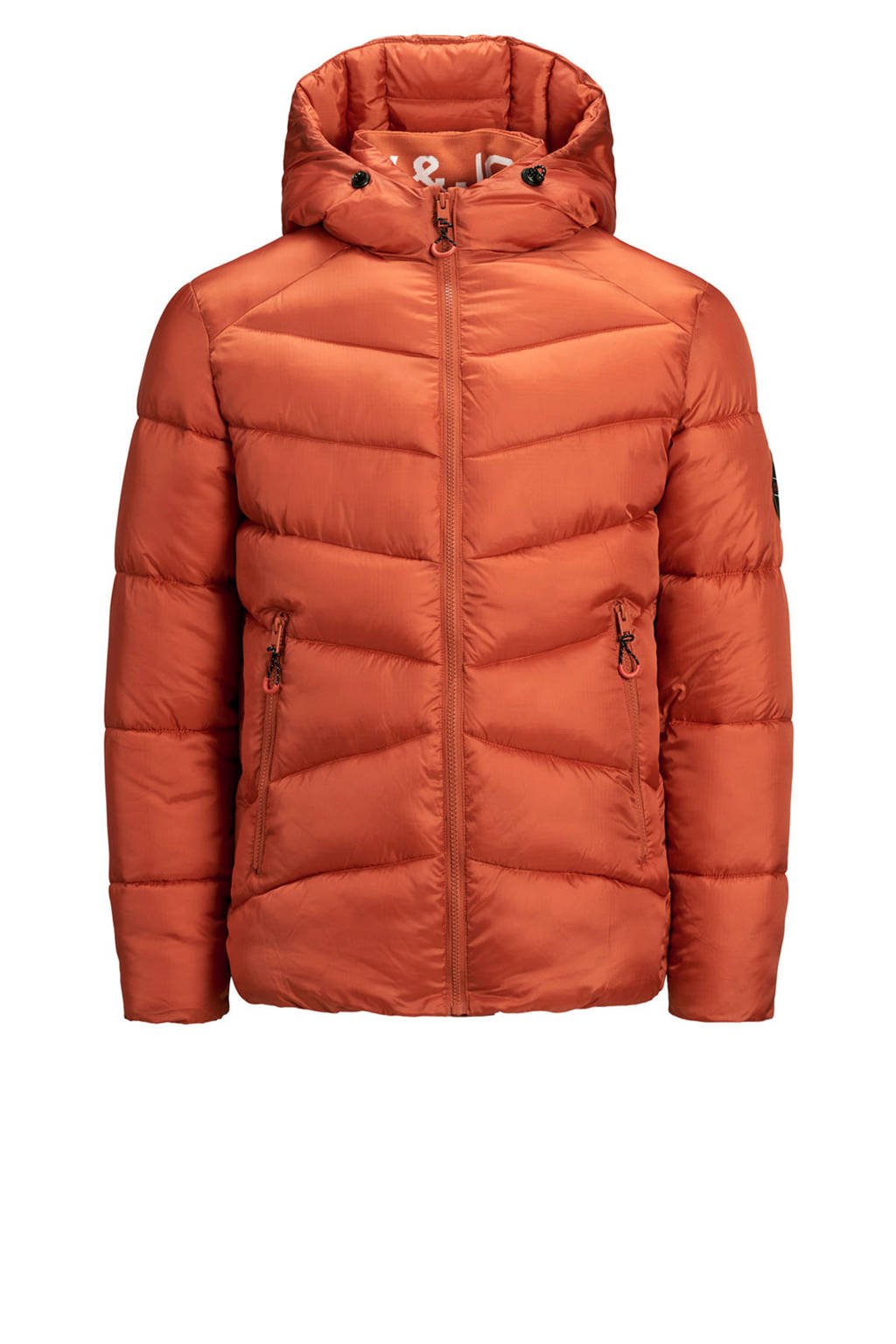 JACK & JONES JUNIOR gewatteerde winterjas Ander donker oranje, Donker oranje