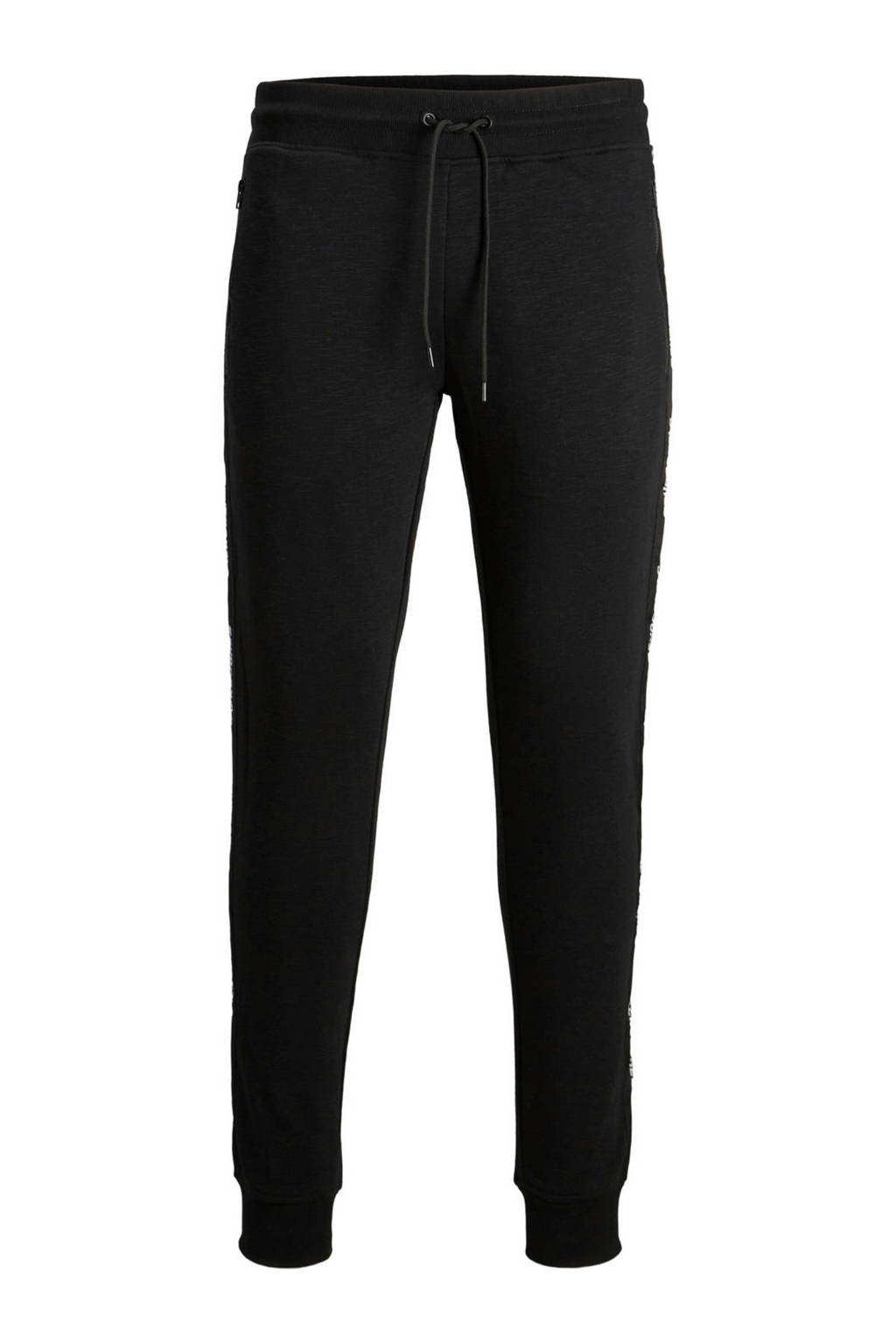 JACK & JONES JUNIOR joggingbroek Will Train met zijstreep zwart, Zwart