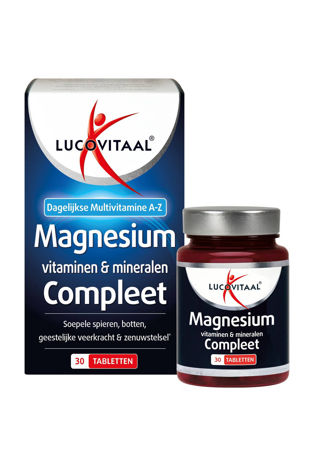 daarna schroot voordeel Lucovitaal Magnesium, Vitamine, Mineralen Compleet - 30 tabletten | wehkamp