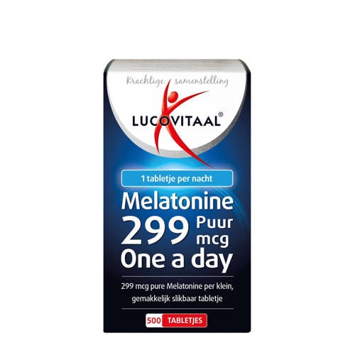 Wehkamp Lucovitaal Melatonine Puur 0,299mg - 500 tabletjes aanbieding