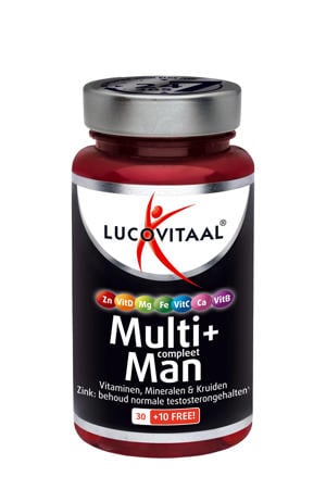 Wehkamp Lucovitaal Multi+ Compleet Man - 40 tabletten aanbieding