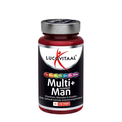 Wehkamp Lucovitaal Multi+ Compleet Man - 40 tabletten aanbieding