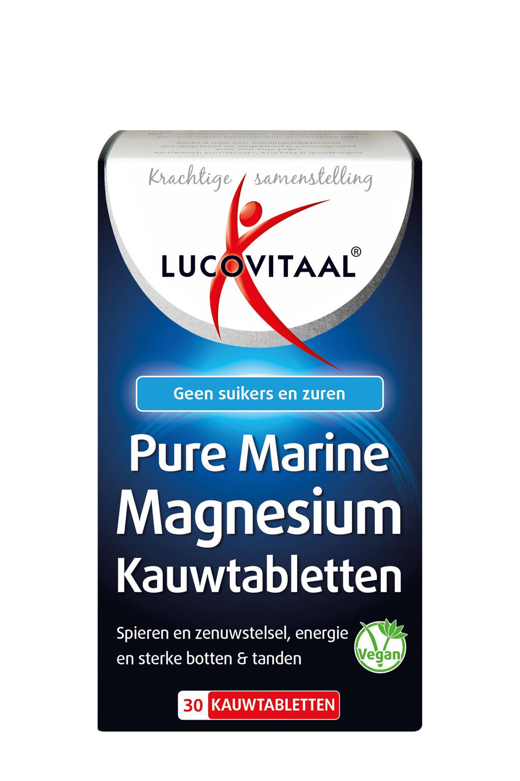 Lucovitaal Magnesium Marine 30 kauwtabletten wehkamp