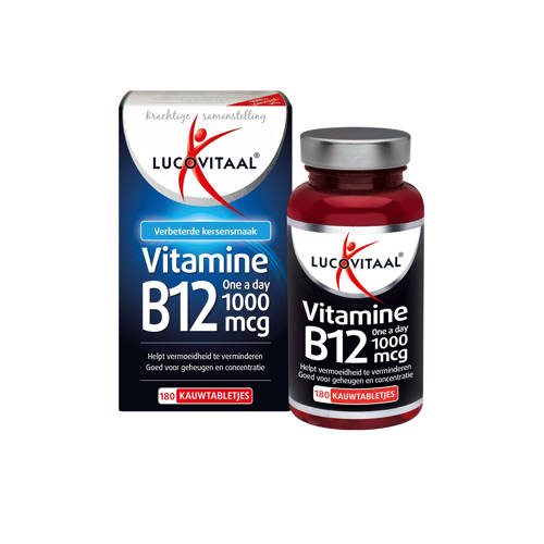 Lucovitaal B12 Vitamine One a Day 1000mcg - 180 kauwtabletjes