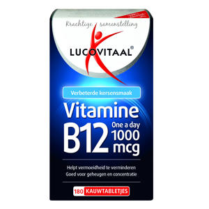 B12 Vitamine One a Day 1000mcg - 180 kauwtabletjes