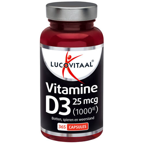 Lucovitaal D3 25mcg (1000IU) Vitamine - 365 capsules