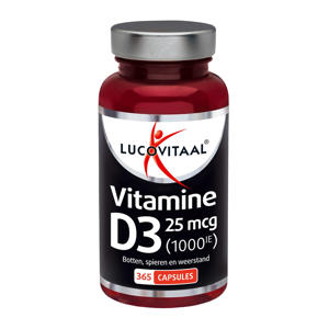 vitamine D3 25mcg (1000IE) - 365 capsules