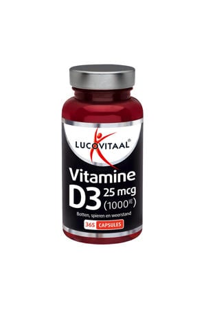 vitamine D3 25mcg (1000IE) - 365 capsules