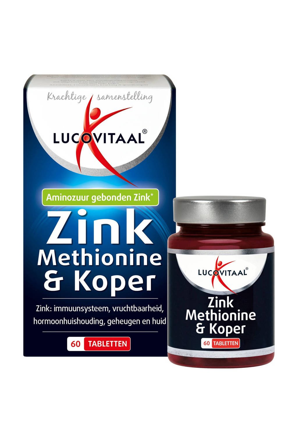 Zink Methionine & Koper - 60 tabletten | wehkamp
