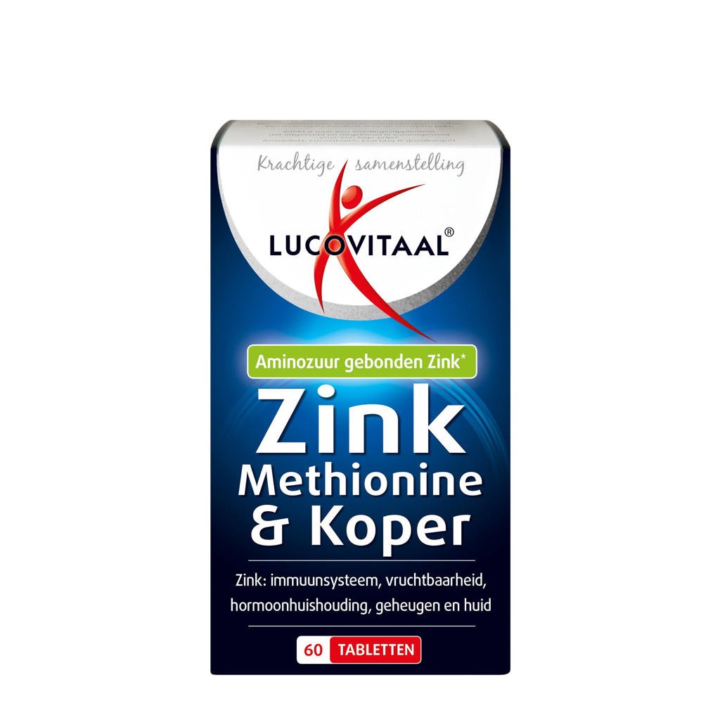 Lucovitaal Zink Methionine & Koper - 60 tabletten