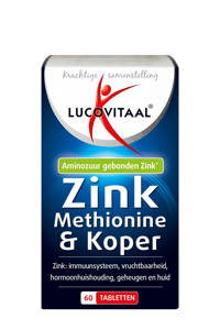 Lucovitaal Zink Methionine & Koper - 60 tabletten