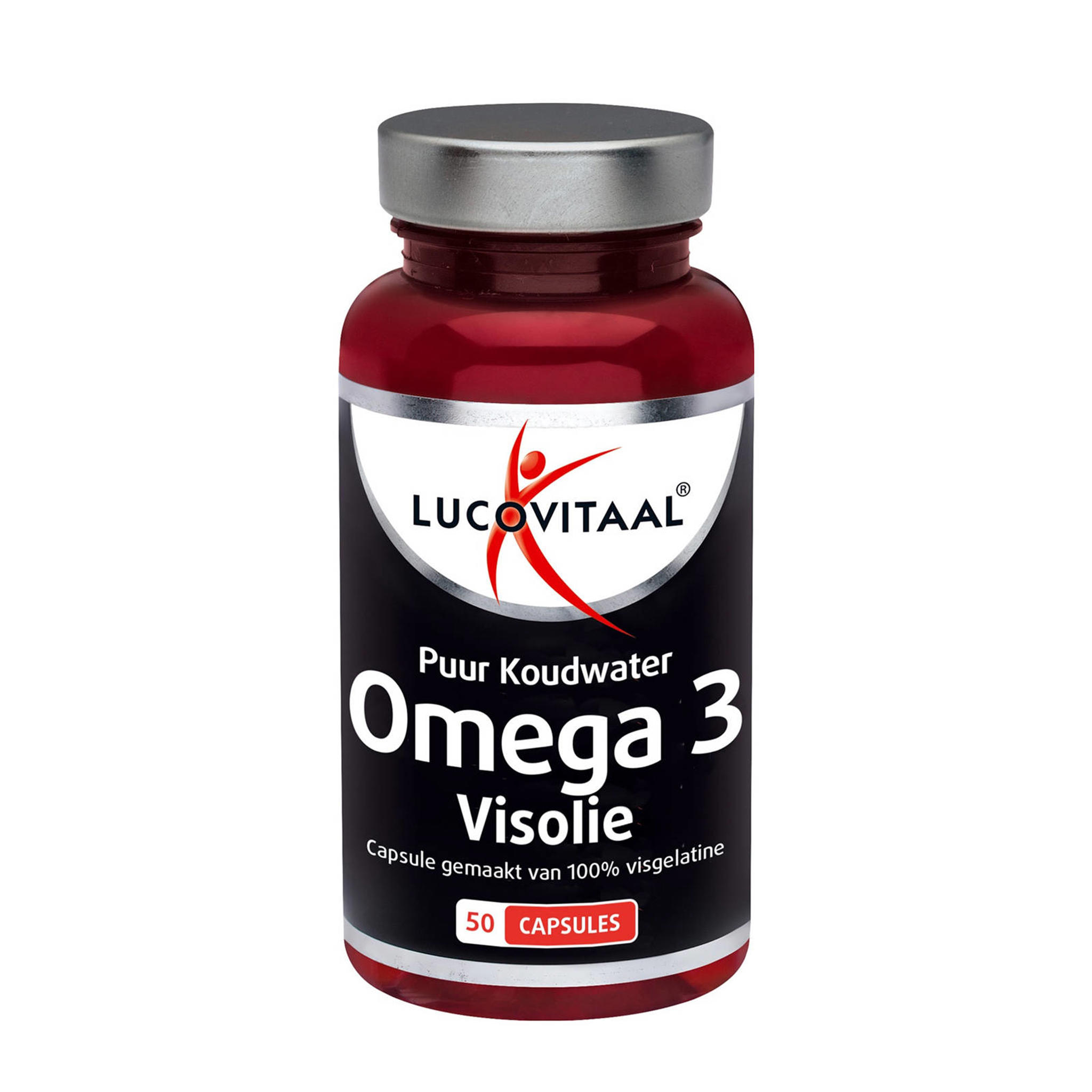 Lucovitaal Omega 3 Koudwater Visolie Puur 50 capsules wehkamp