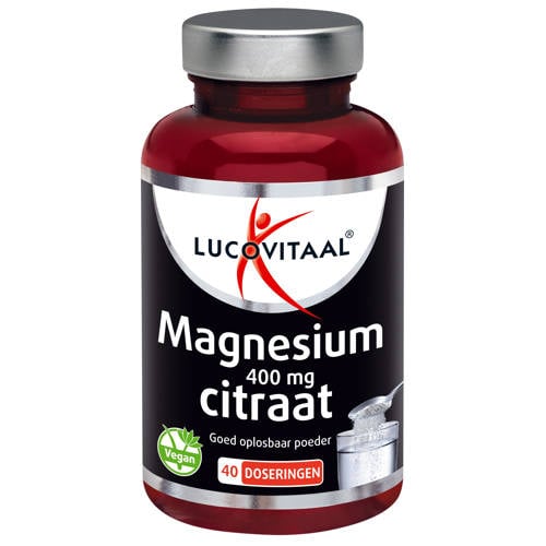 Wehkamp Lucovitaal Magnesium Citraat poeder 400mg - 40 doseringen aanbieding