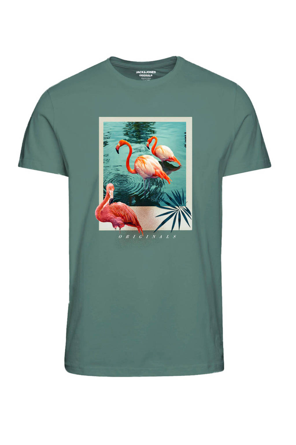 JACK & JONES ORIGINALS T-shirt met printopdruk groen, Groen