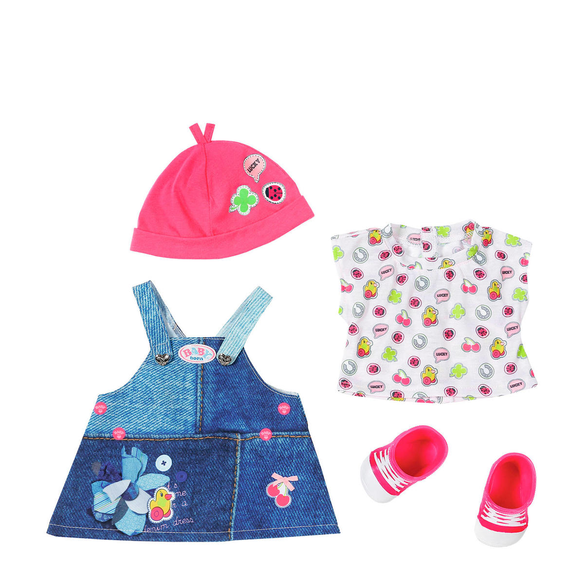 BABY born Jeans Deluxe Baby Born jurk wehkamp