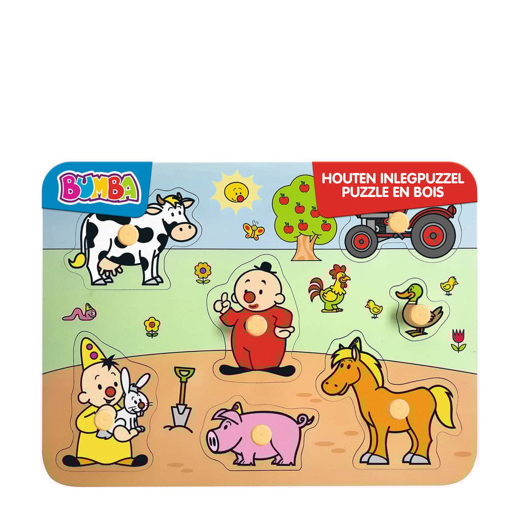 Studio 100 Bumba Bumba boerderij houten legpuzzel 7 stukjes
