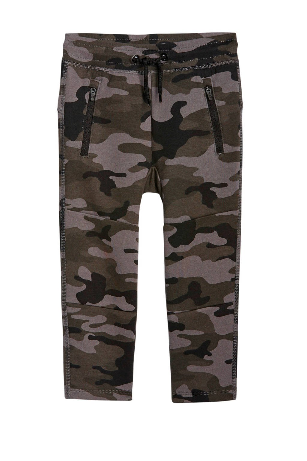 GAP regular fit broek met camouflageprint legergroen/beige/zwart, Legergroen/beige/zwart