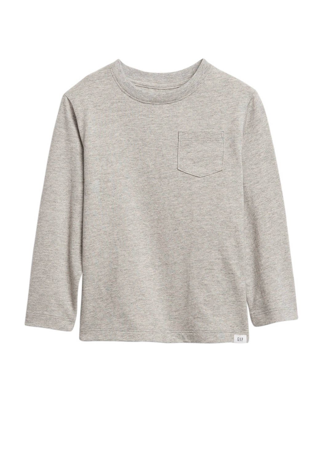 GAP gemêleerde longsleeve grijs, Grijs