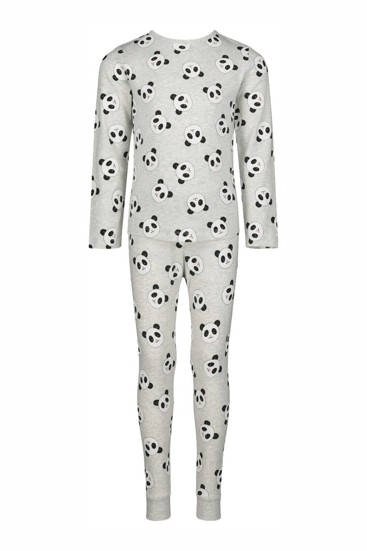 banner verkeer sigaret HEMA pyjama panda grijs | wehkamp