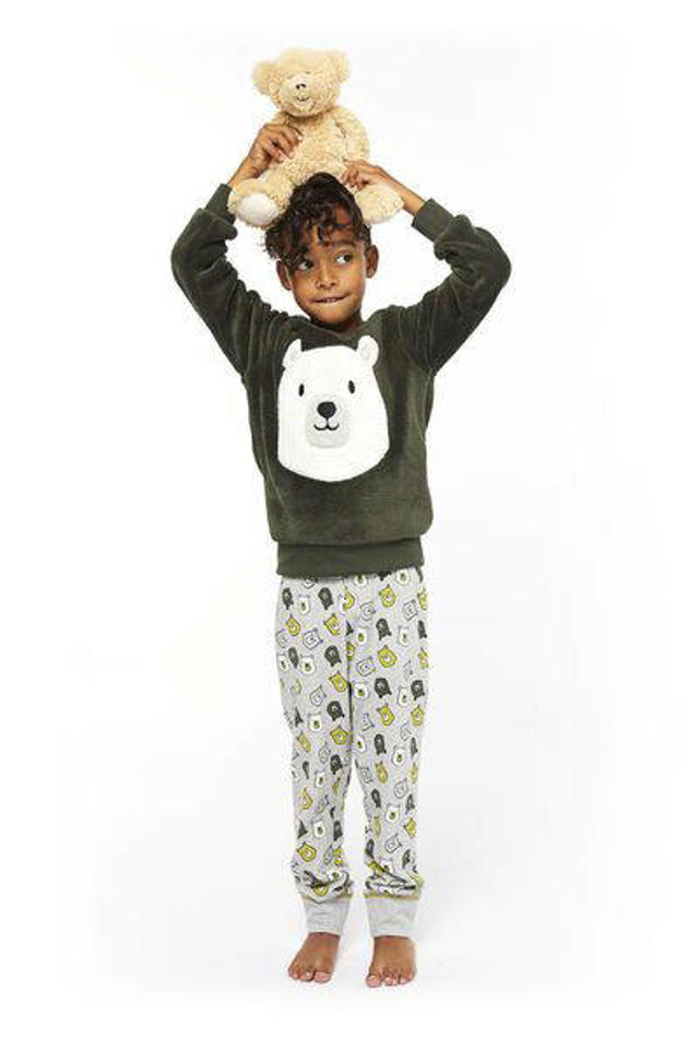 moederlijk hond tiener HEMA pyjama print groen | wehkamp