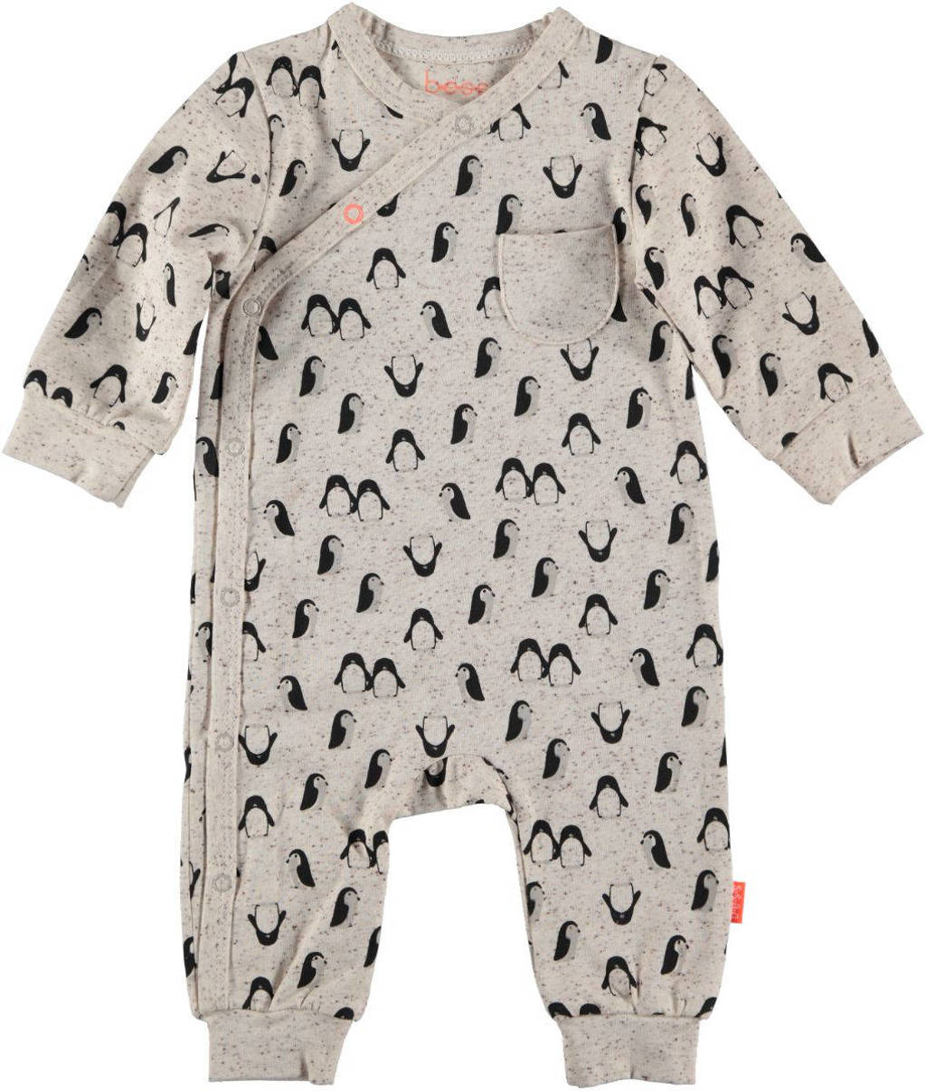 B.E.S.S baby boxpak met all over print zand, Zand
