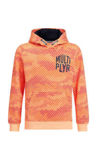 WE Fashion hoodie met camouflageprint oranje