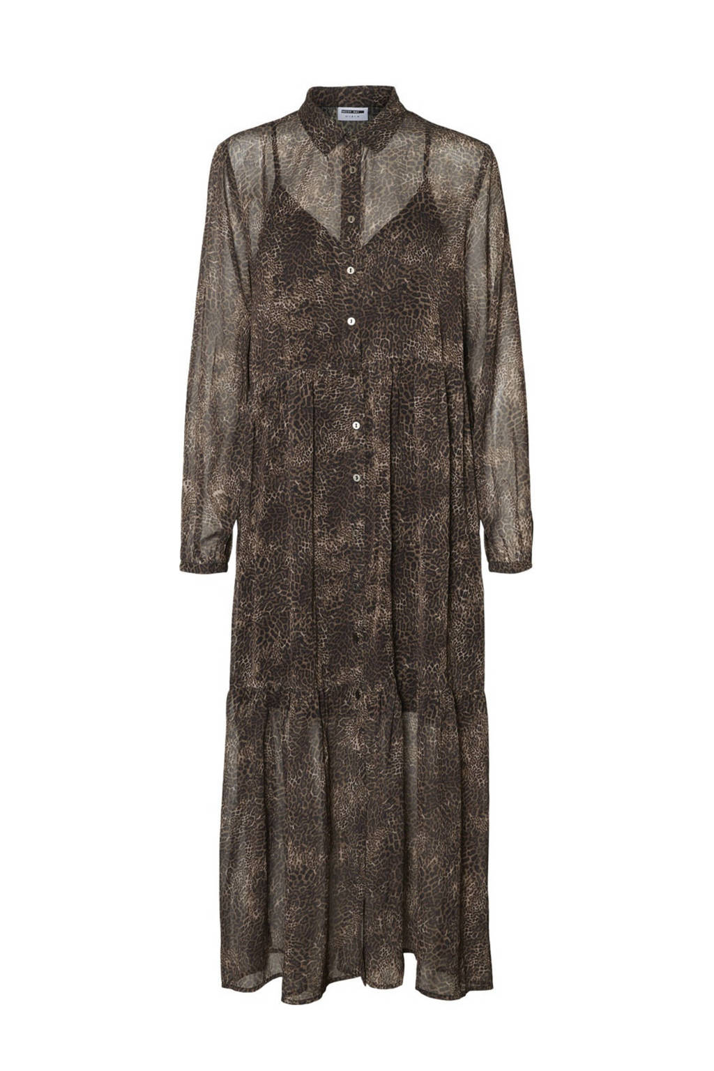 NOISY MAY jurk met all over print zwart, Zwart