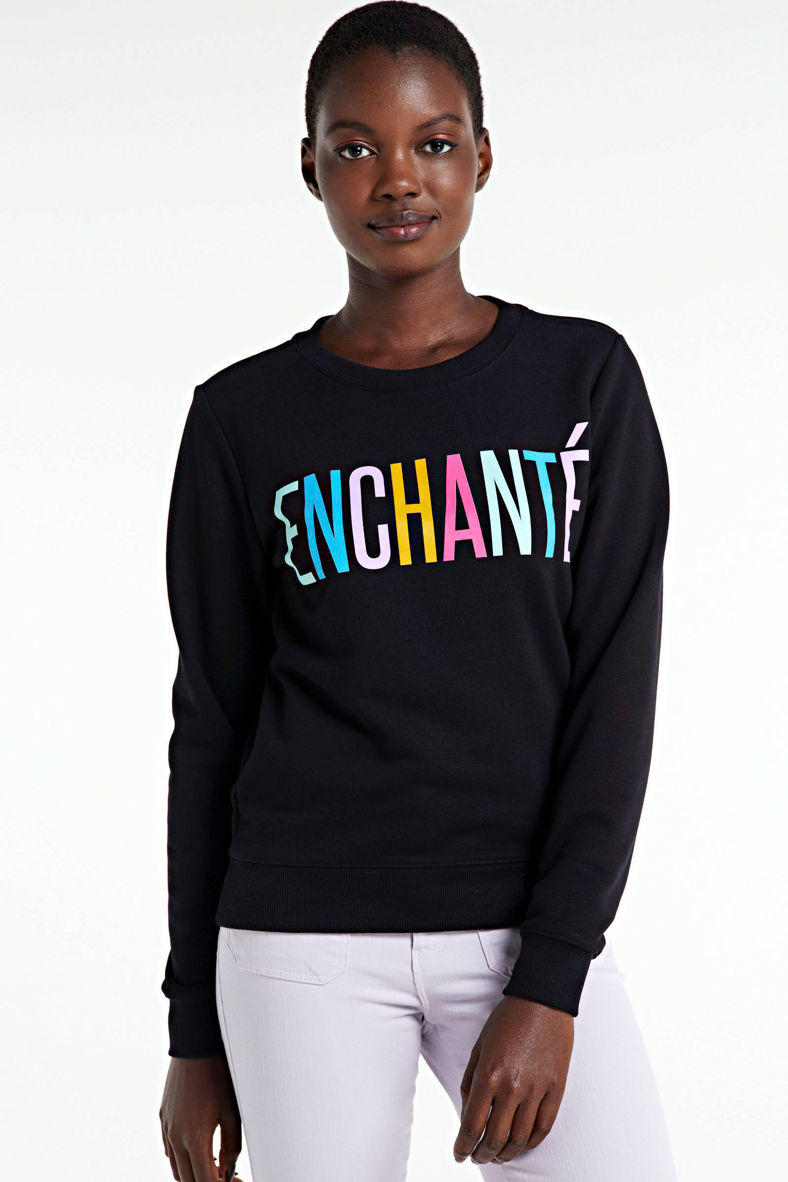 Colourful Rebel sweaters voor dames kopen Vind jouw Colourful Rebel sweater Lip met borduursels zwart | wehkamp