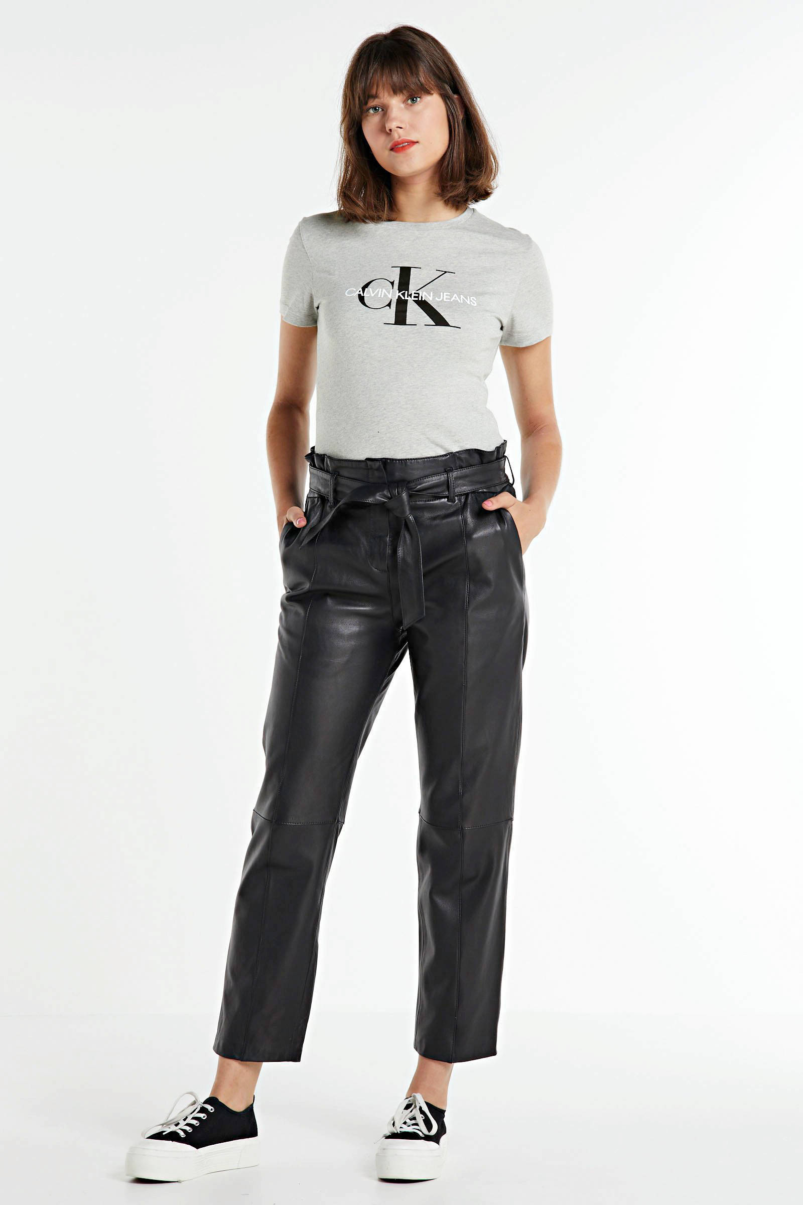 arma leren broek zwart