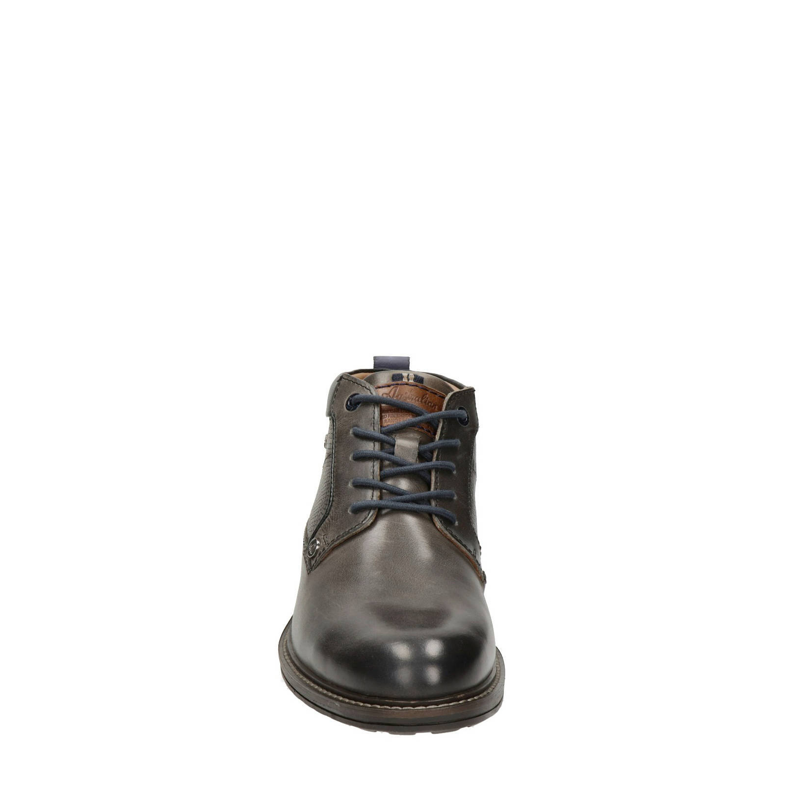 Australian Mason leren veterboots grijs | wehkamp