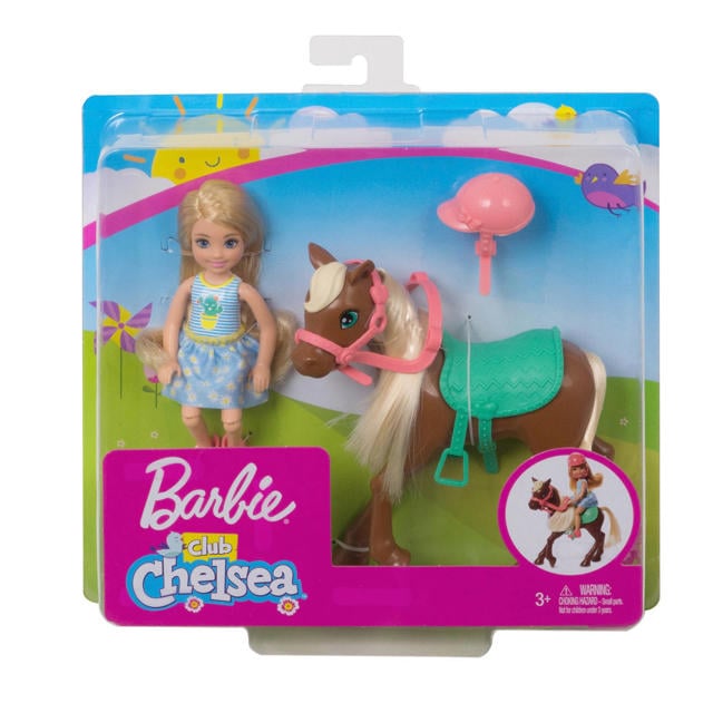 Archaïsch Luxe Banzai Barbie Chelsea & Pony (Blond) | wehkamp