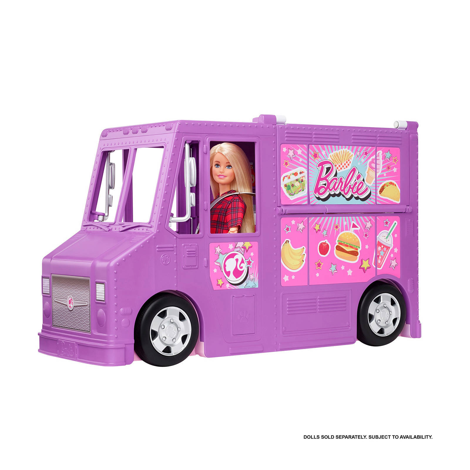 Barbie Speelset Fresh &apos, N Fun Foodtruck 38, 1 Cm Paars/roze online kopen