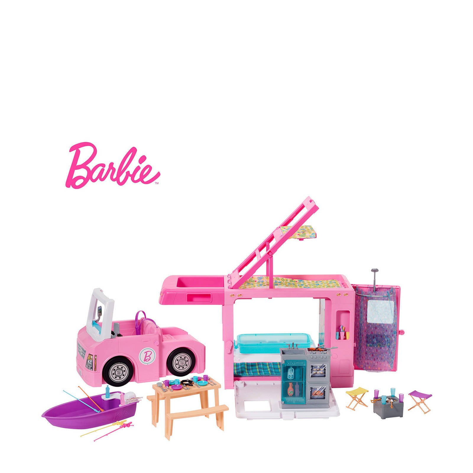 Barbie 3 in 1 DroomCamper & accessoires online kopen