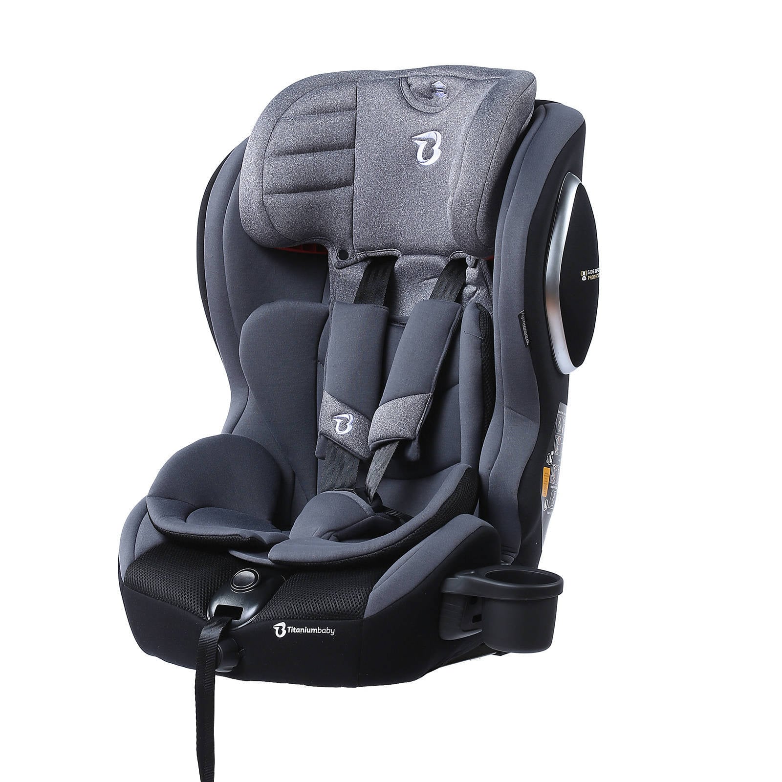 Titaniumbaby autostoel Vector Isofix Groep 1,2,3, iSafety | wehkamp