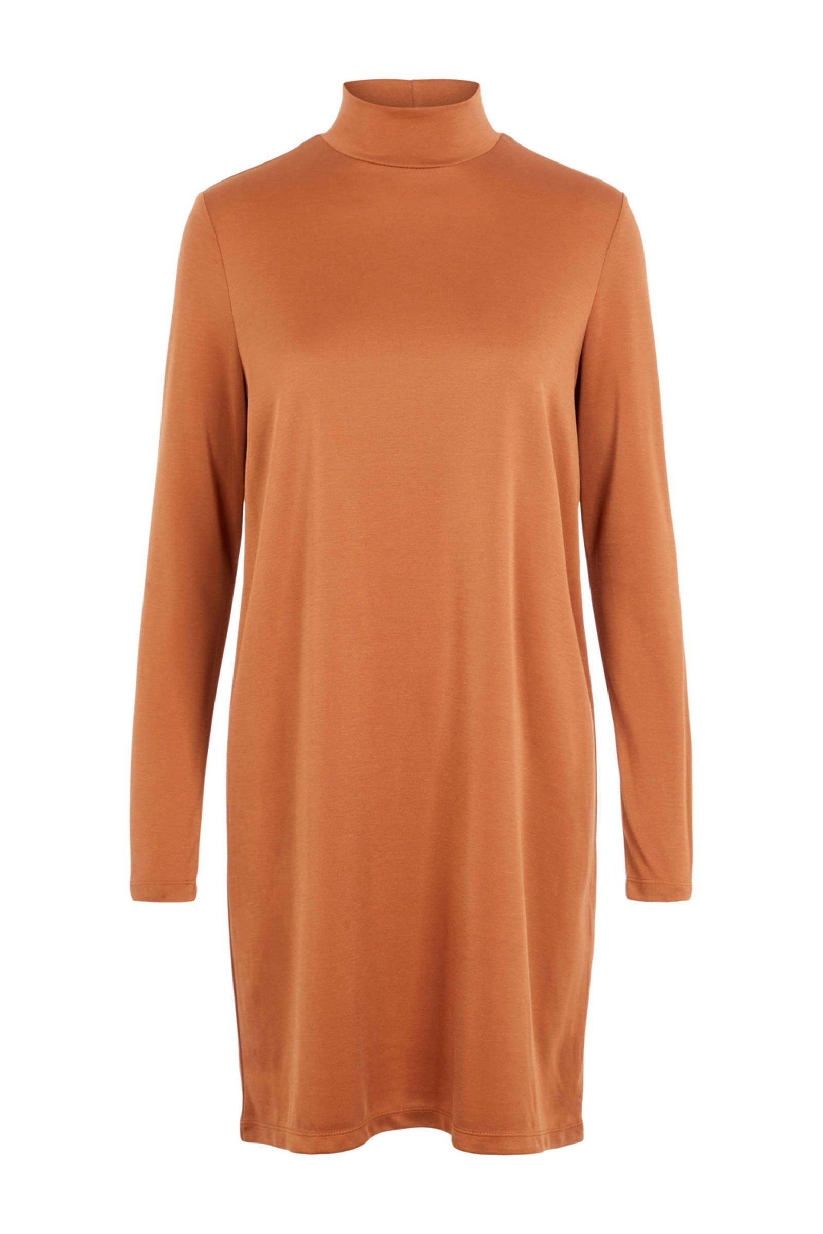 Pieces Pcbamala T Neck LS jurk Noos , Oranje, Dames online kopen
