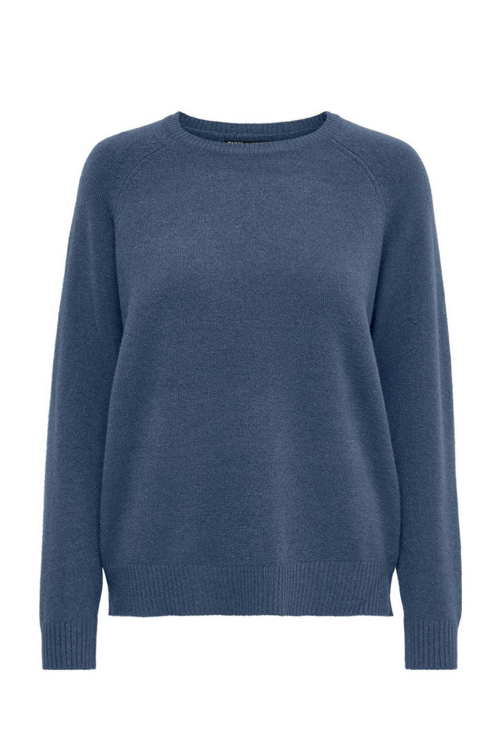 ONLY gemêleerde trui blauw, Blauw