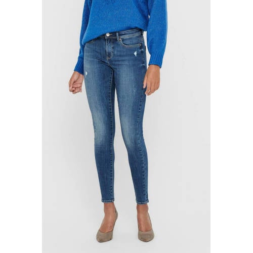 ONLY skinny jeans ONLWAUW medium blue denim afbeelding
