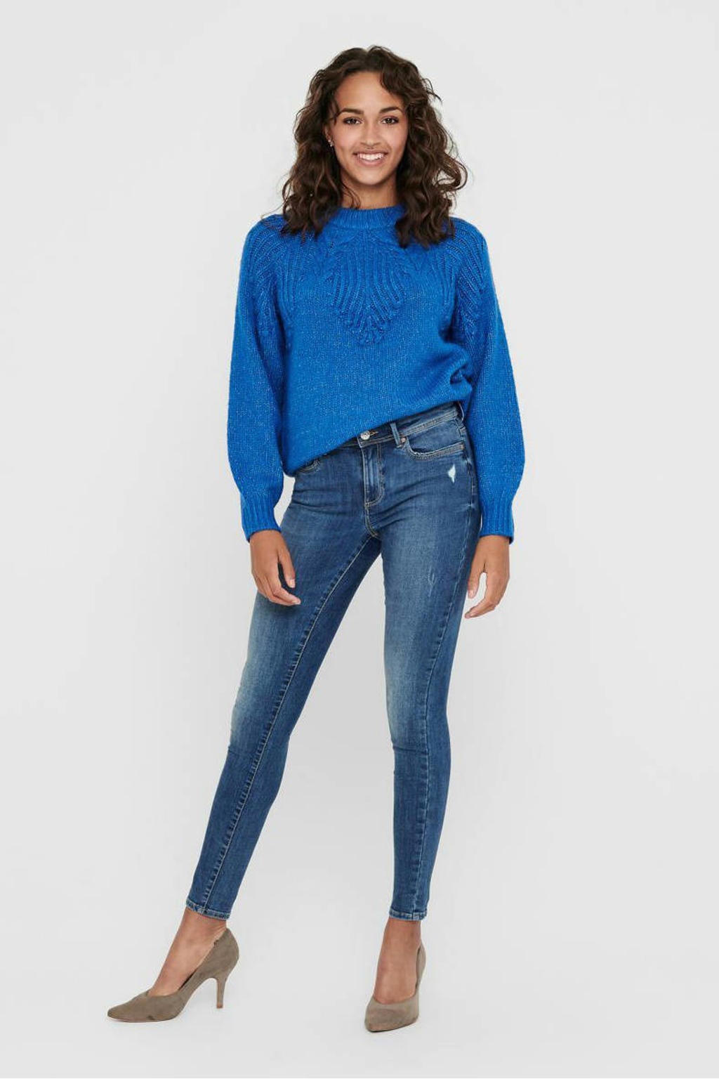 ONLY skinny jeans ONLWAUW medium blue denim