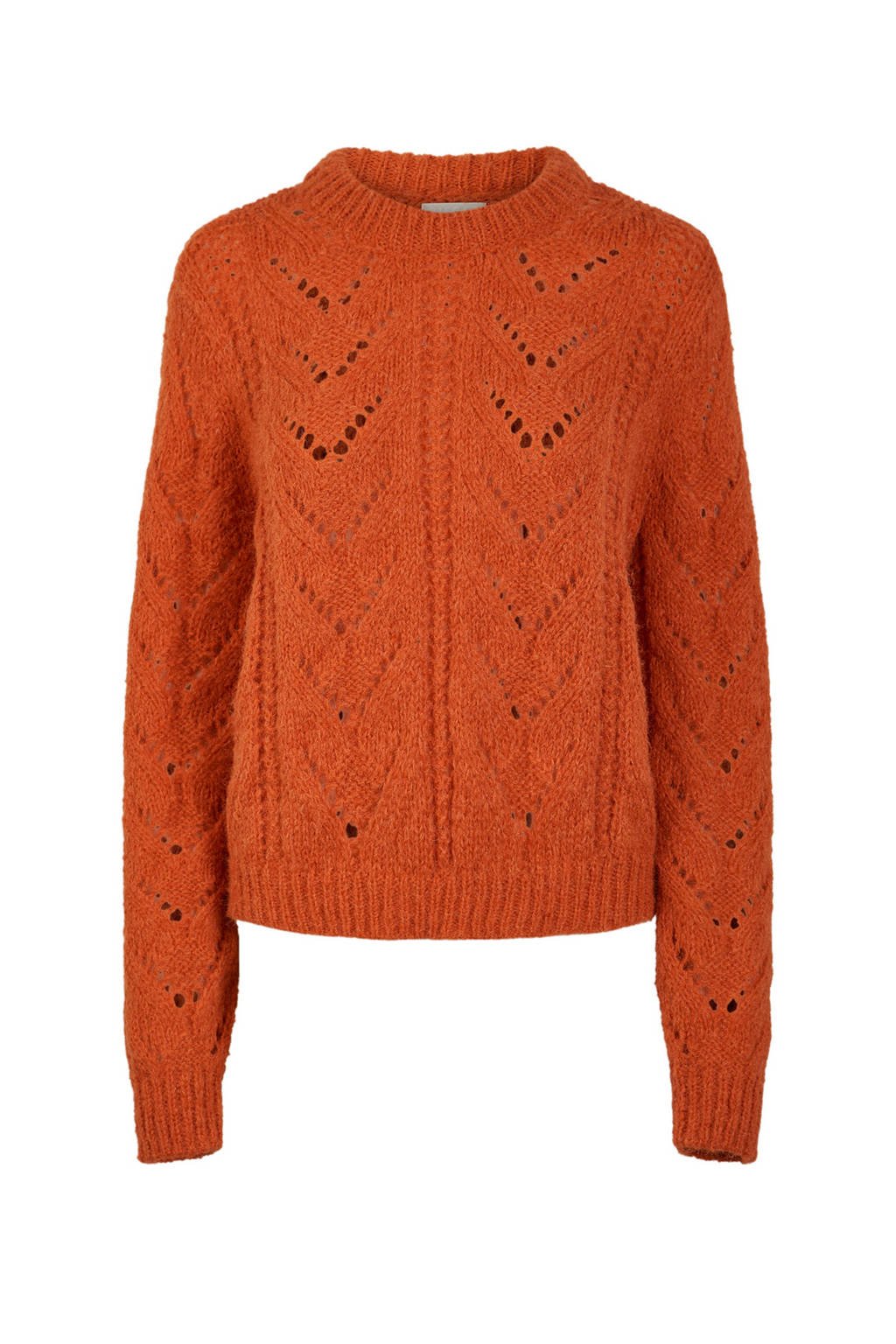 PIECES trui oranje, Oranje