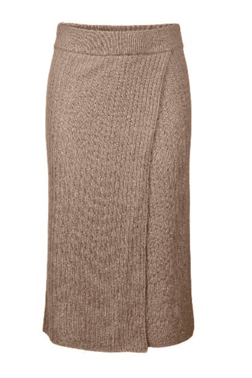 PIECES rok taupe, Taupe
