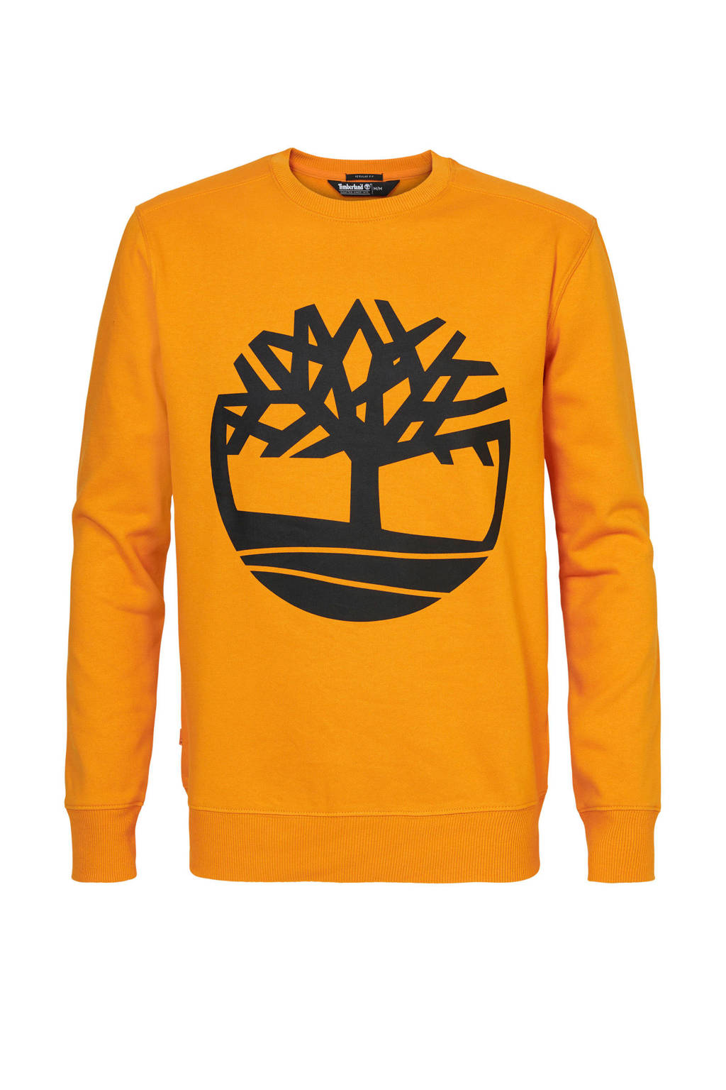 Timberland sweater met printopdruk geel, Geel