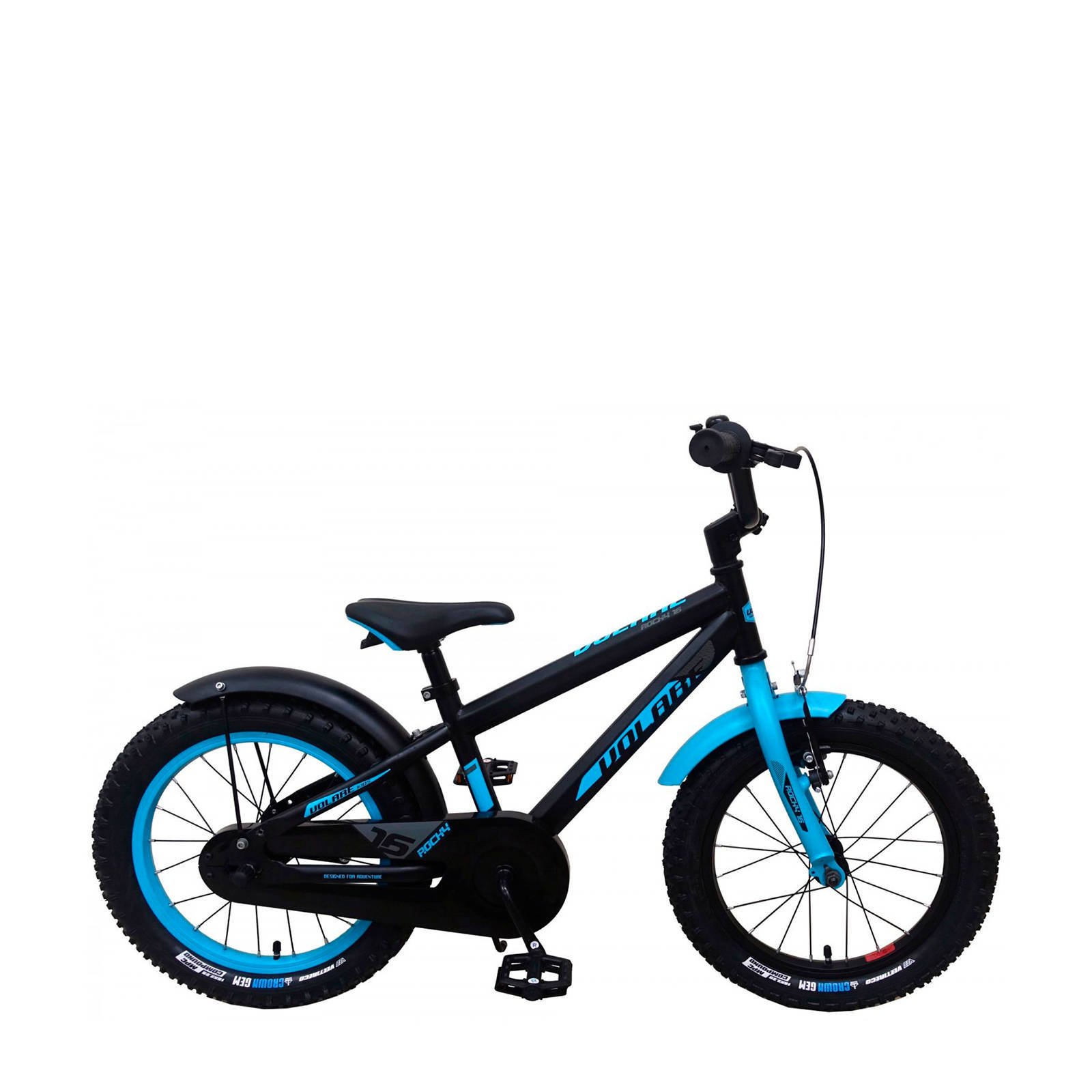 Volare Jongensfiets Rocky 16 Inch 26 Cm Jongens Terugtraprem Zwart/blauw online kopen